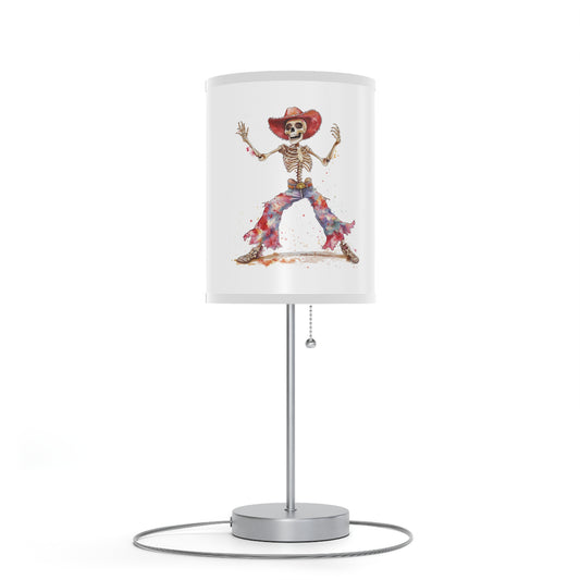 Lamp on a Stand, US|CA plug - Watercolor Skeleton Lamp