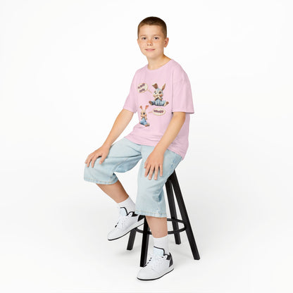 Cute Bunny Youth Heavy Cotton Tee - "My Butt Hurts" Graphic T-Shirt