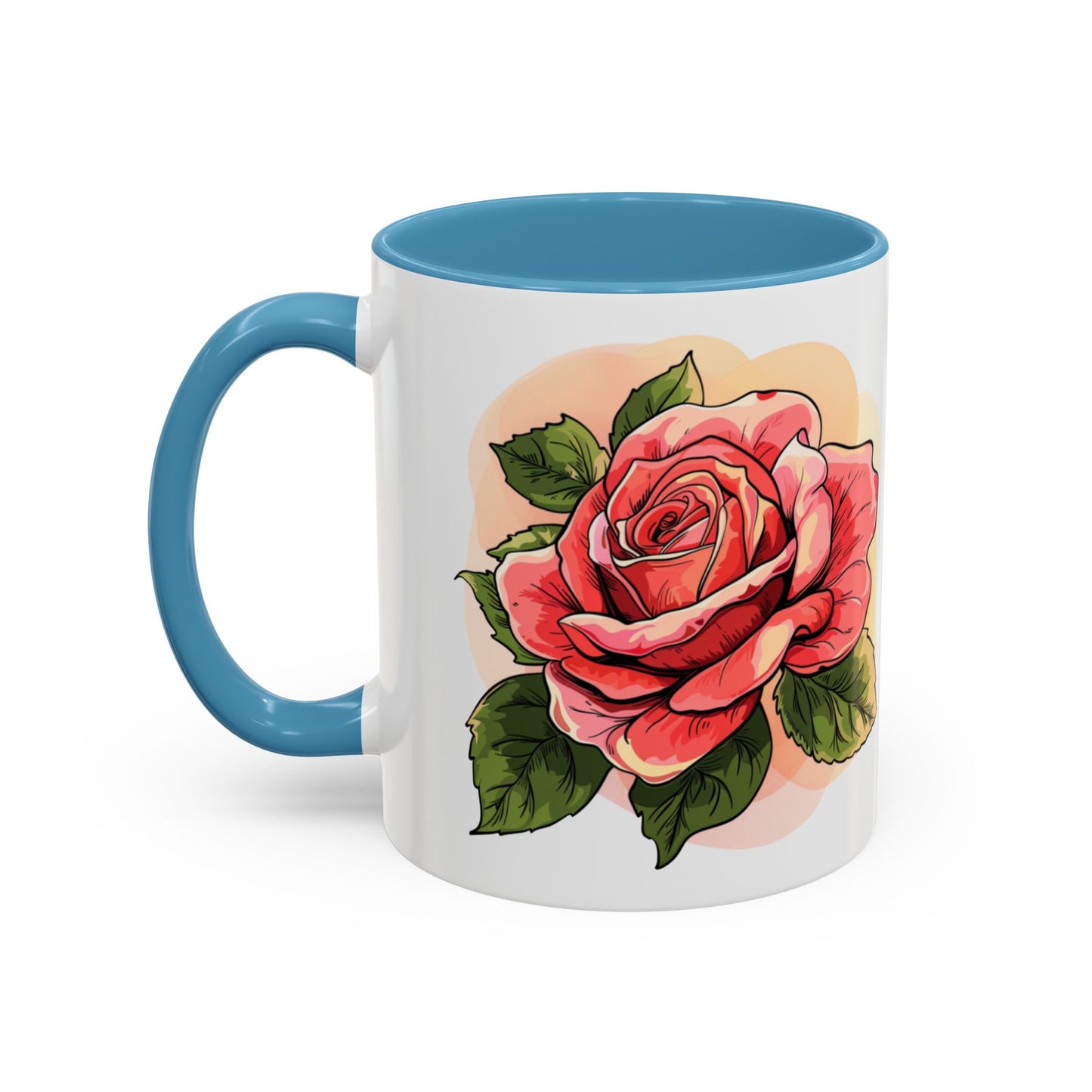 Elegant Floral Accent Coffee Mug - Perfect Gift for Garden Lovers