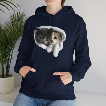 Cute Cat Design for Cat Lovers - Unisex Heavy Blend™ Hooded Sweatshirt