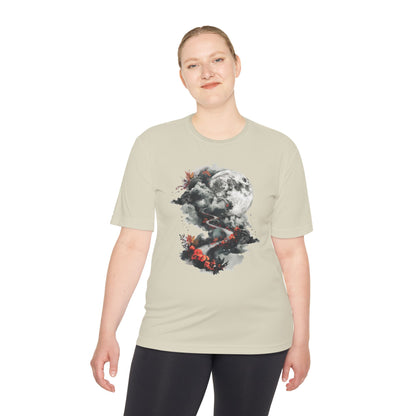 Unisex Moisture Wicking Tee - Beautiful Road Going up to Space T-shirt