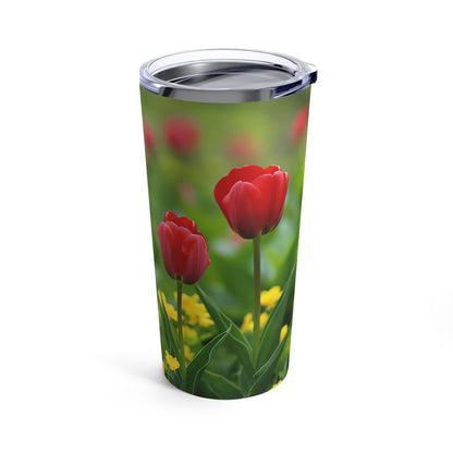 Blooming Beauty: Red Tulip Tumbler (20oz)