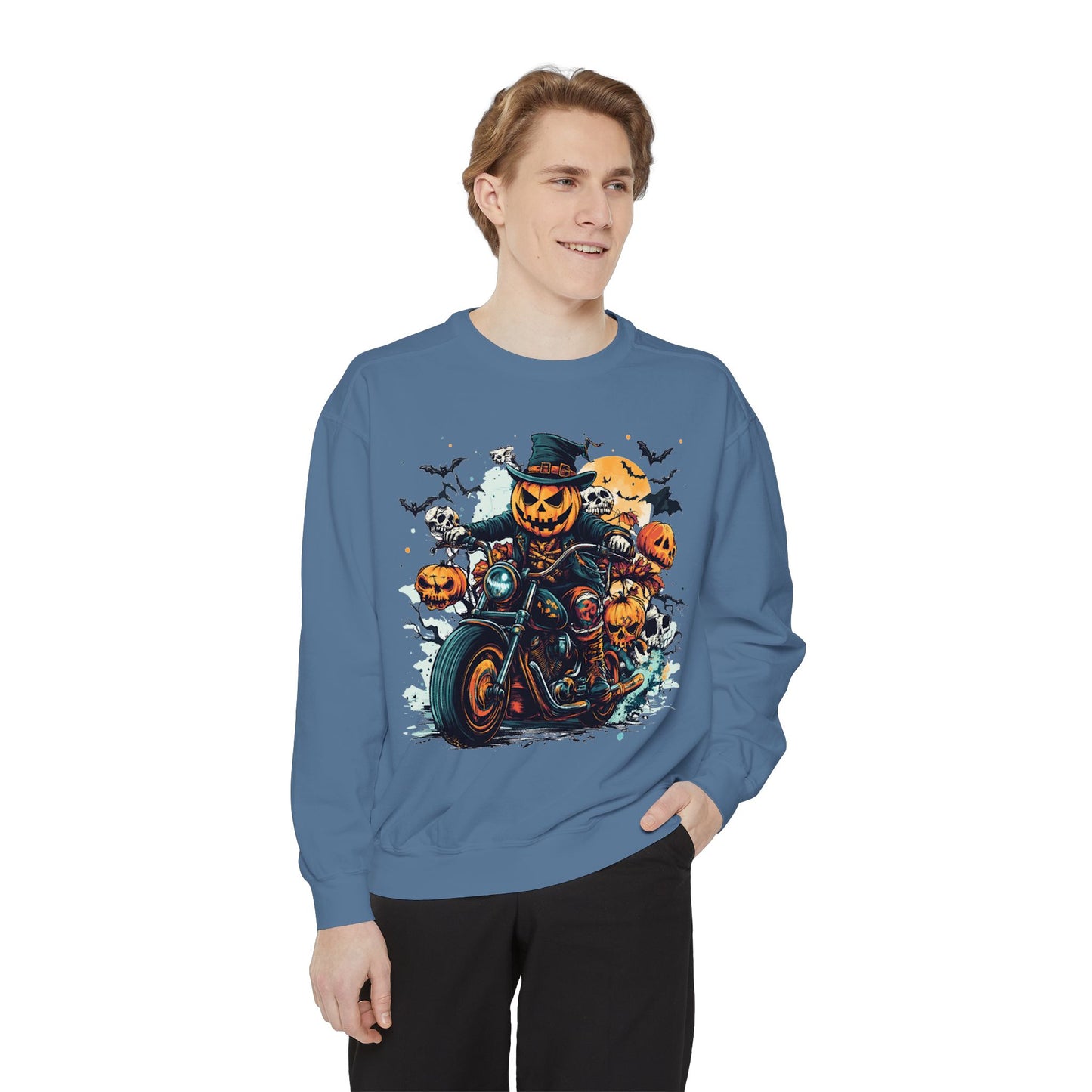 Cool & Spooky Unisex Garment-Dyed Sweatshirt