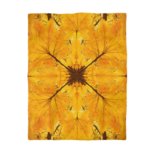 Autumn Leaf Microfiber Duvet Cover | Cozy Bedding for Fall Decor, Nature Lovers, Home Comfort, Gifts for Her, Seasonal Bedroom