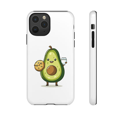 Tough Cases with Cute avocado cartoon character for iPhone, Samsung, and Google case