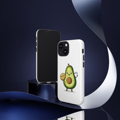 Tough Cases with Cute avocado cartoon character for iPhone, Samsung, and Google case