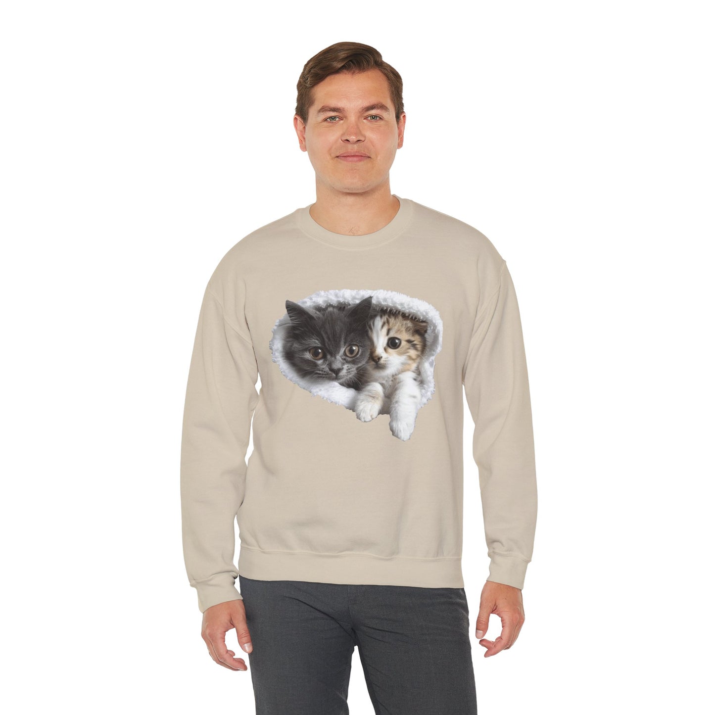 Playful Cats Crewneck Sweatshirt - Unisex Heavy Blend™ Crewneck Sweatshirt