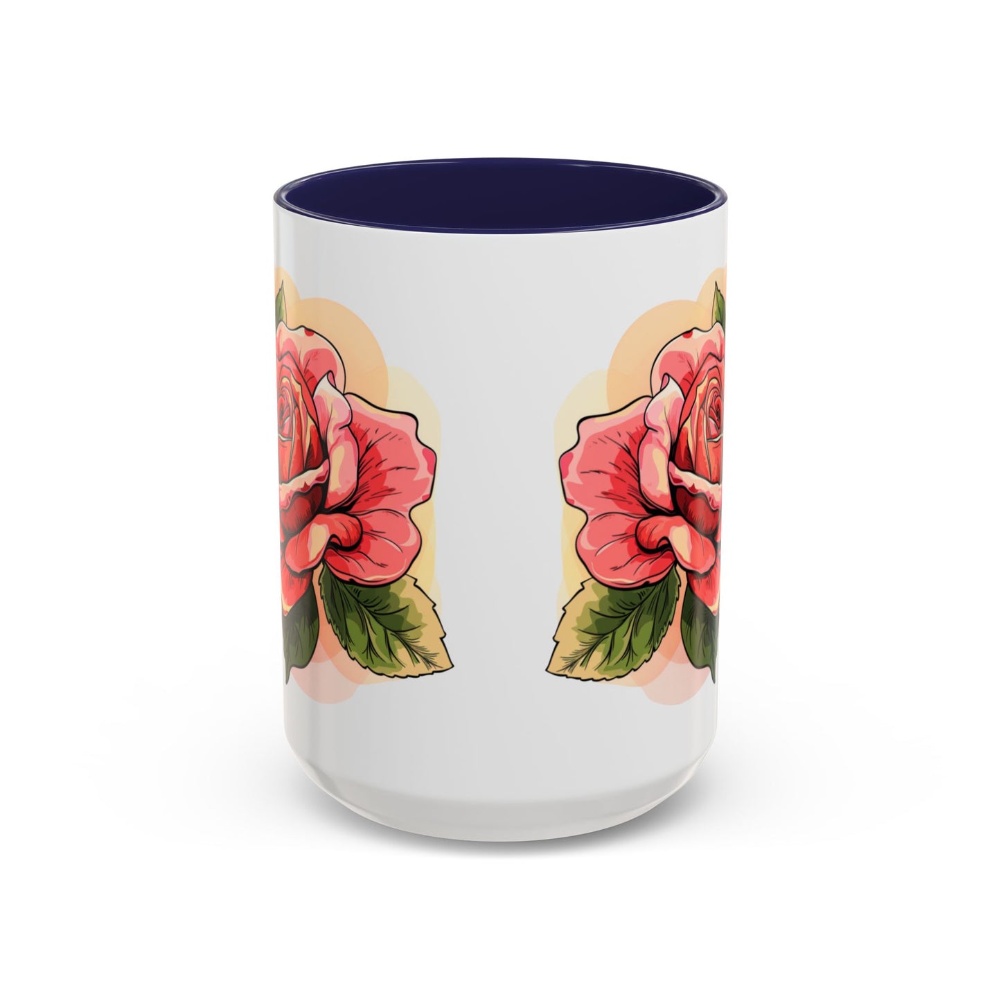 Elegant Floral Accent Coffee Mug - Perfect Gift for Garden Lovers