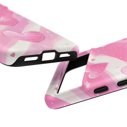 Pink Hearts Phone Case - iPhone, Samsung, and Google case