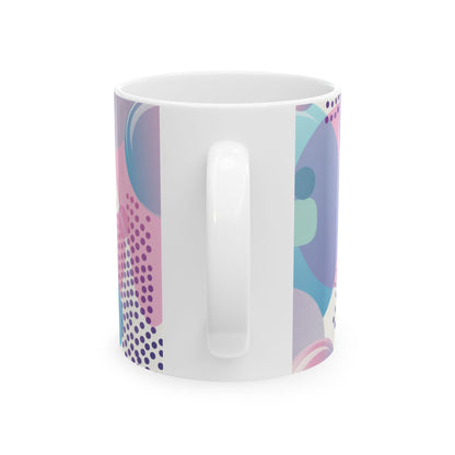 Bubbles Shapes Ceramic Mug - (11oz, 15oz)
