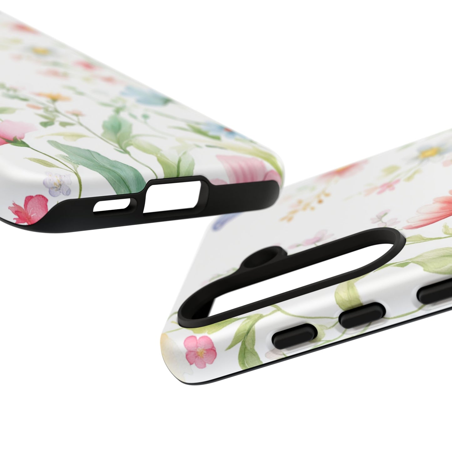 Watercolor Wildflower & Butterfly Phone Case - iPhone, Samsung, and Google case