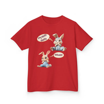 Cute Bunny Youth Heavy Cotton Tee - "My Butt Hurts" Graphic T-Shirt