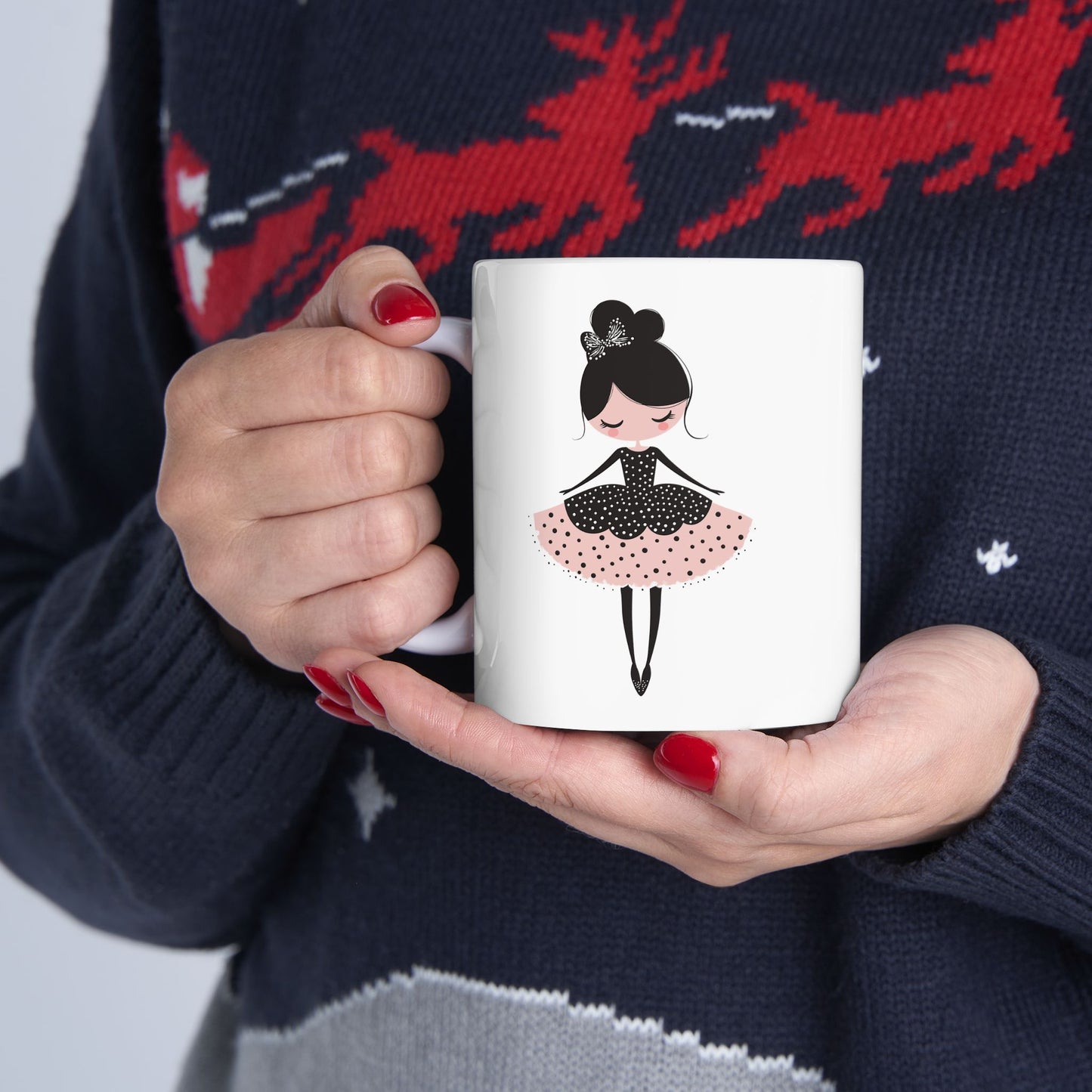 Ballerina Dreams Ceramic Mug, (11oz, 15oz) - Ballerina Cup