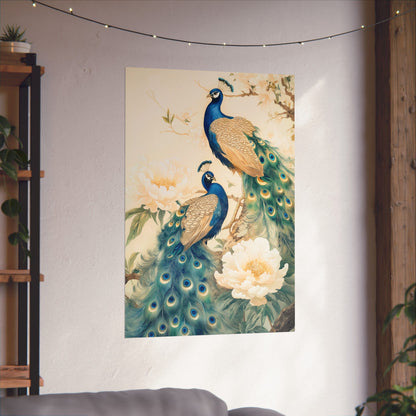 Peacock painting print