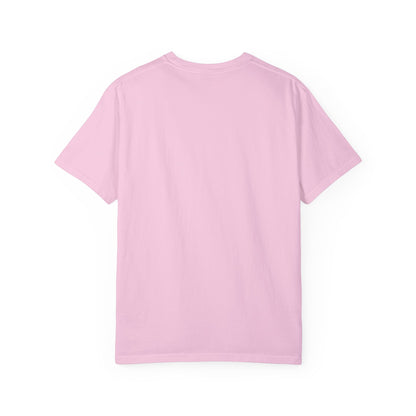 Unisex Garment-Dyed T-shirt - Journey of Heart - Train Tracks Coming out from Heart