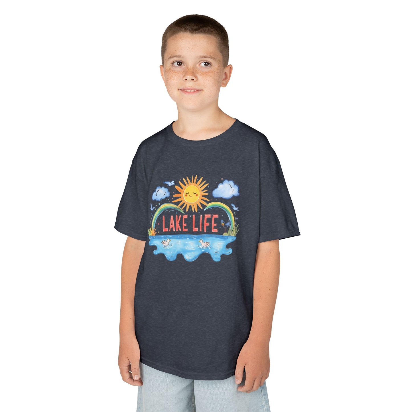 Kids Lake Life Tee - Fun and Playful Summer Shirt for Outdoor Adventures