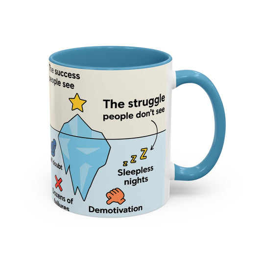 Motivational Coffee Mug - The Success People See, The Struggle Don’t See - Gift - Graduation Gift - Hardworking Professionals Gift
