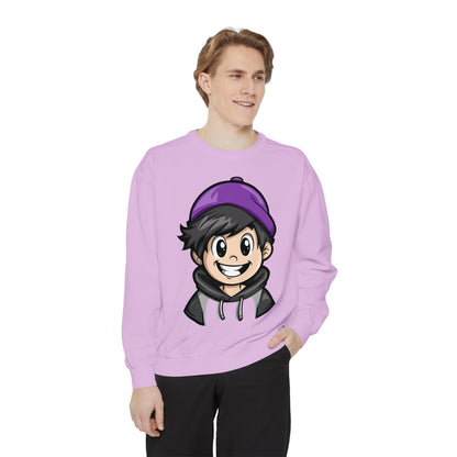 Unisex Garment-Dyed Sweatshirt - Happy Vibes