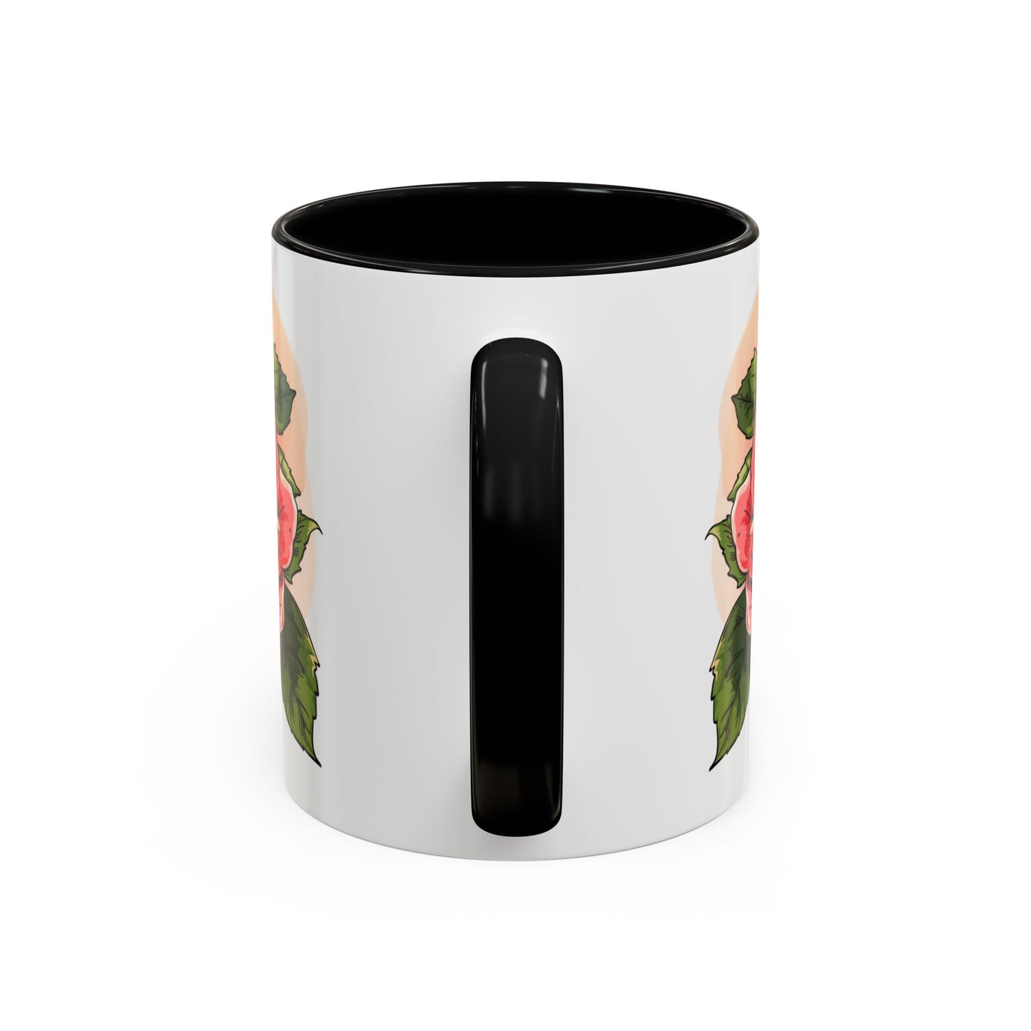 Elegant Floral Accent Coffee Mug - Perfect Gift for Garden Lovers
