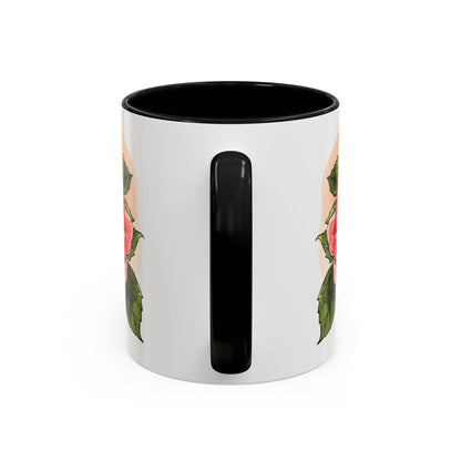 Elegant Floral Accent Coffee Mug - Perfect Gift for Garden Lovers
