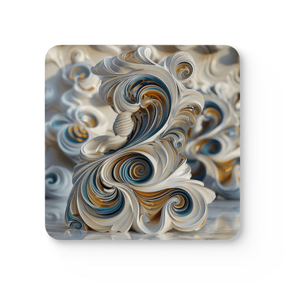Elegant floral pattern coasters