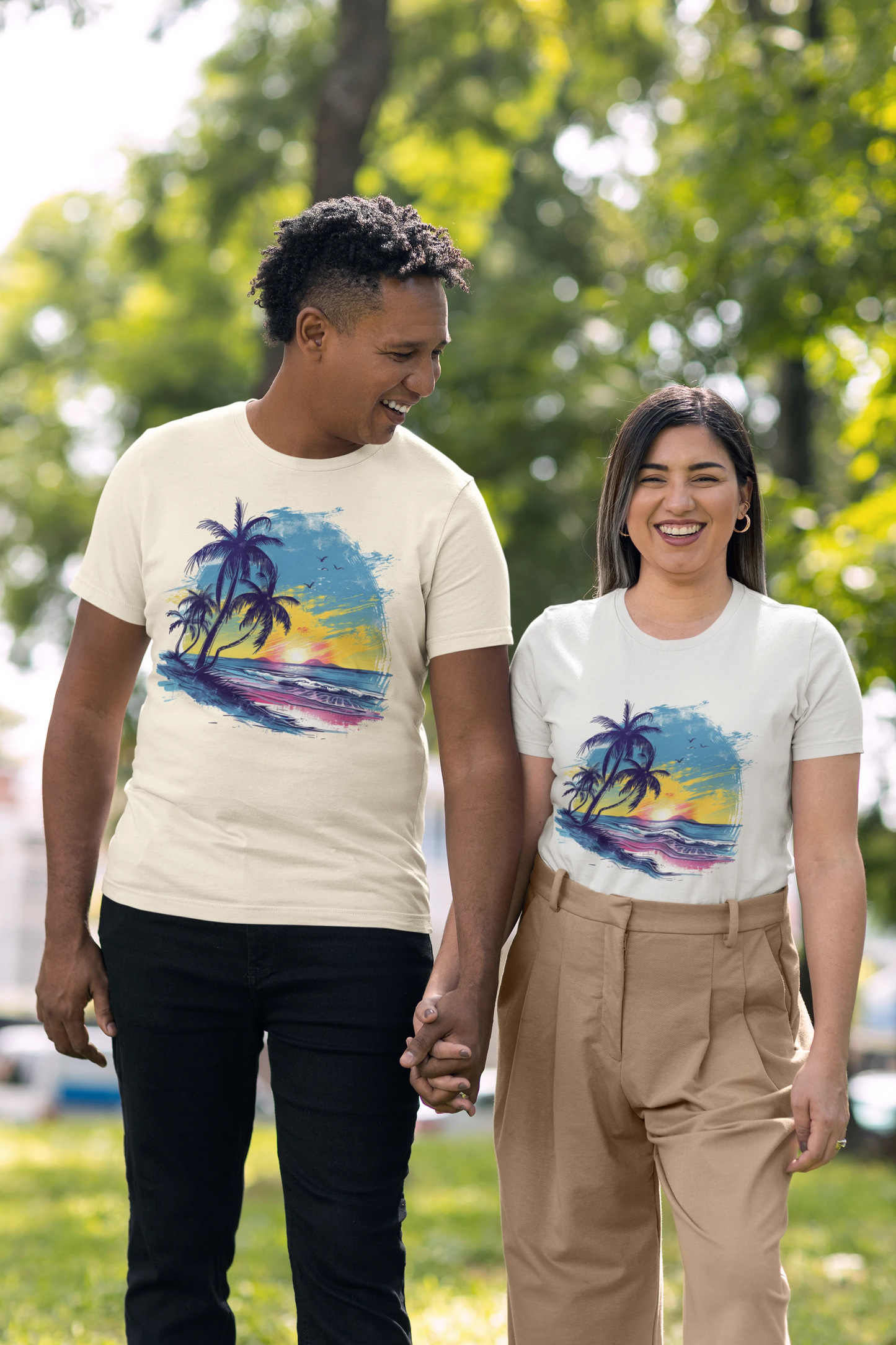 Island Beach Dreams T-shirt - Lightweight Fabric Tee