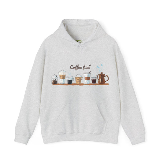 Cozy coffee cups hooded sweatshirt