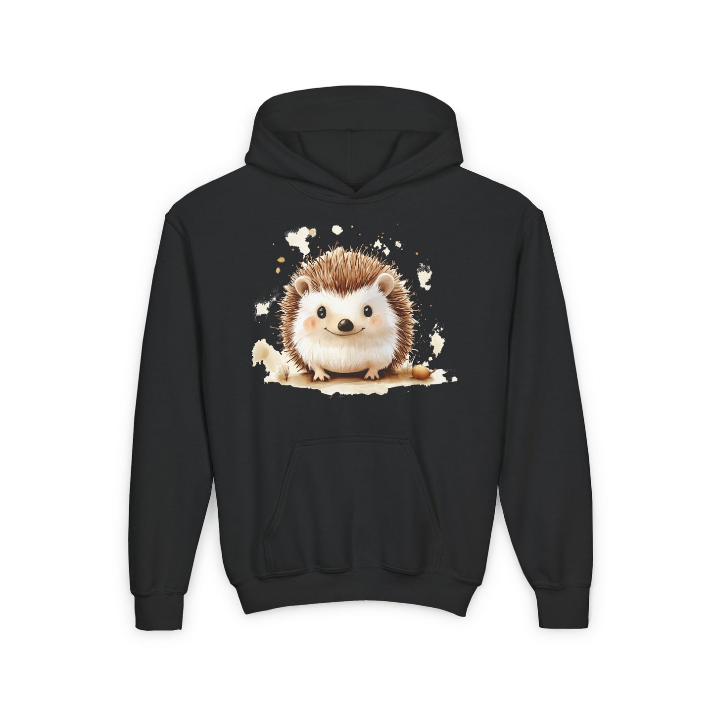 Black Unique hedgehog graphic hoodie