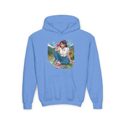 Blue Mountain background youth sweatshirt