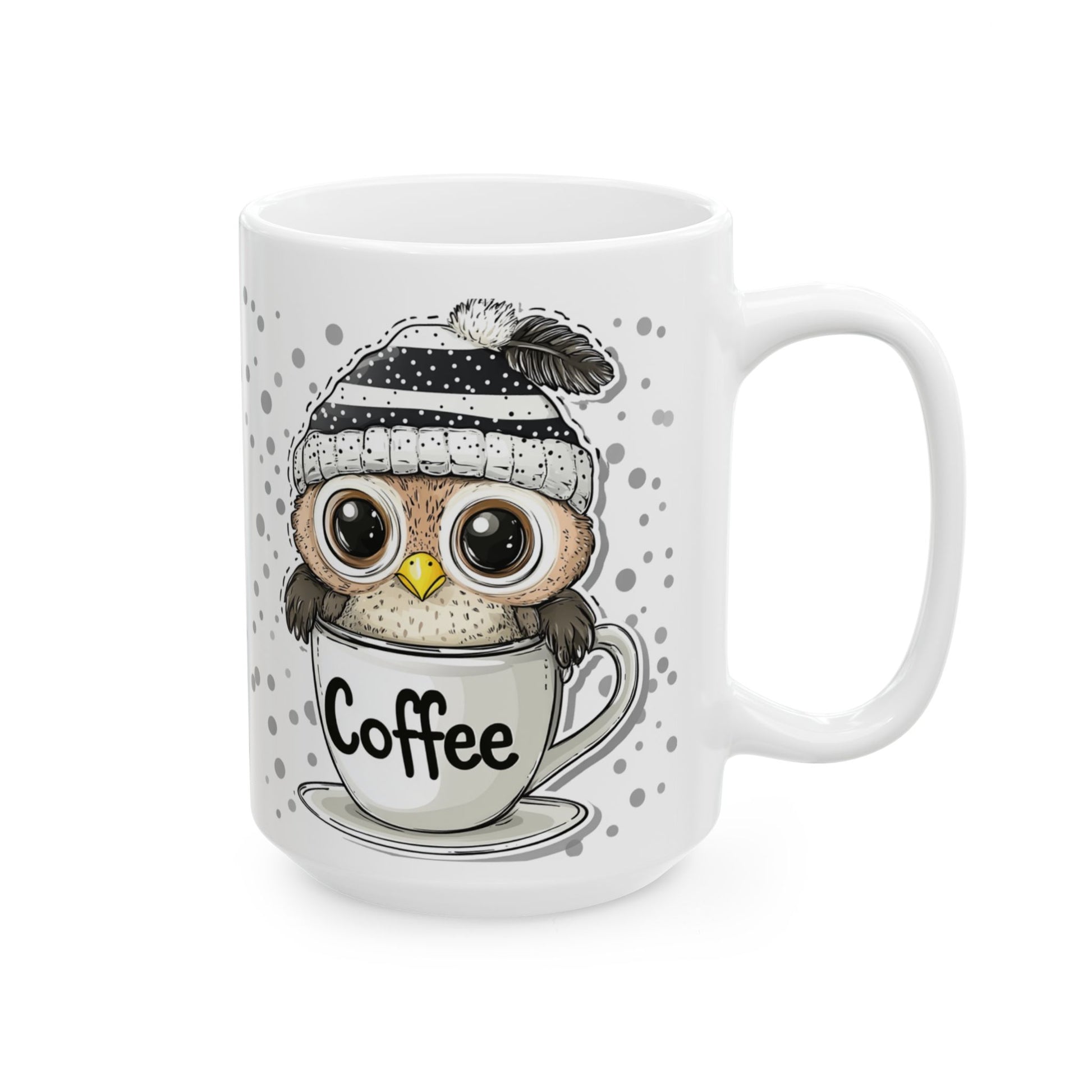 Nature-inspired ceramic 15oz mug