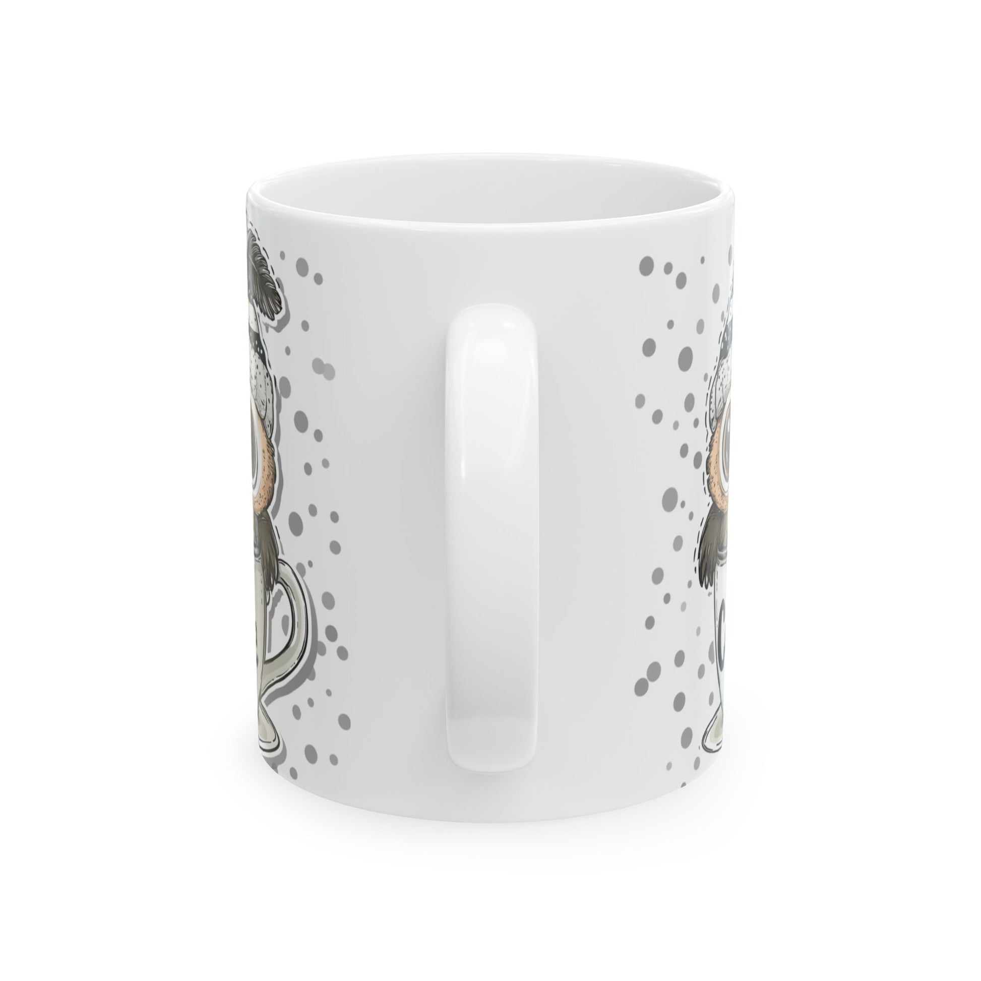 Ceramic coffee mug for hot drinks