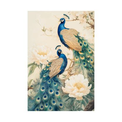 Decorative peacock poster