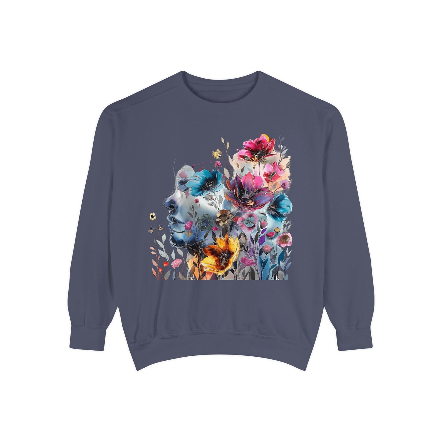 Flower design sweatshirt