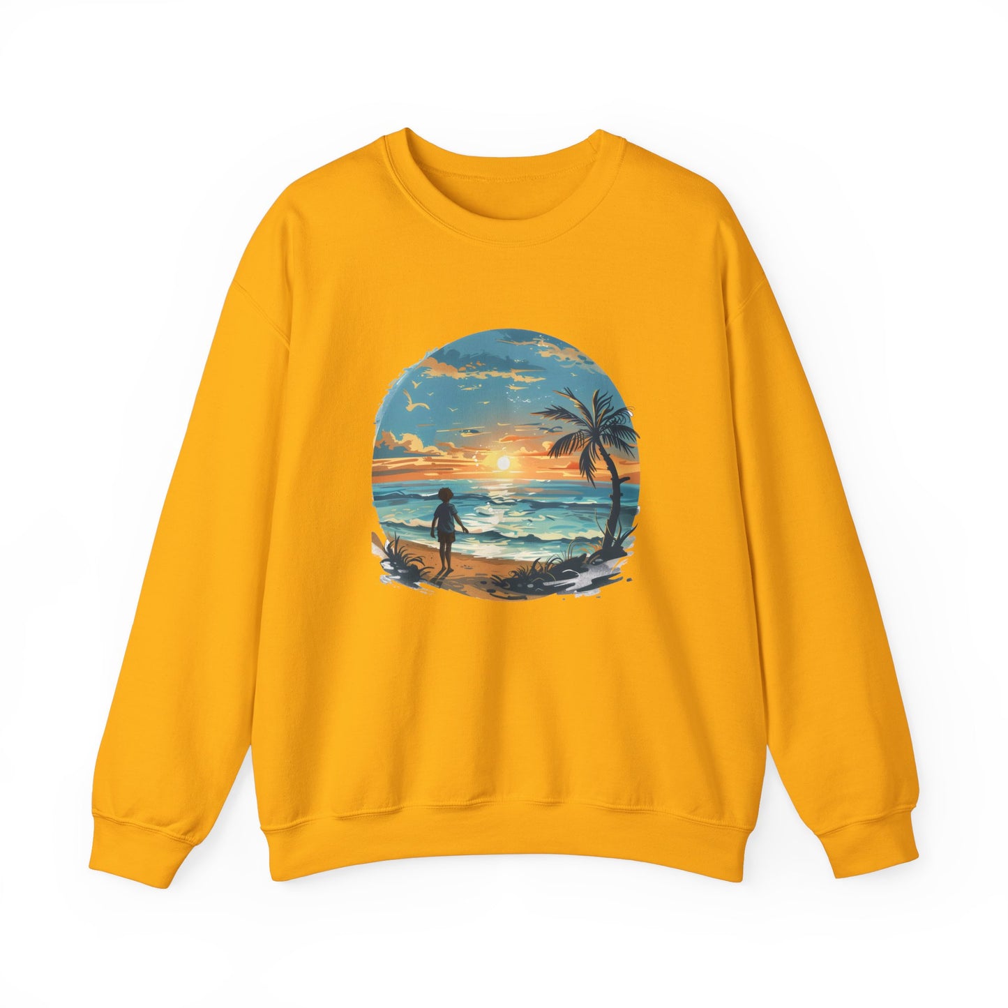 Colorful seaside sweatshirt