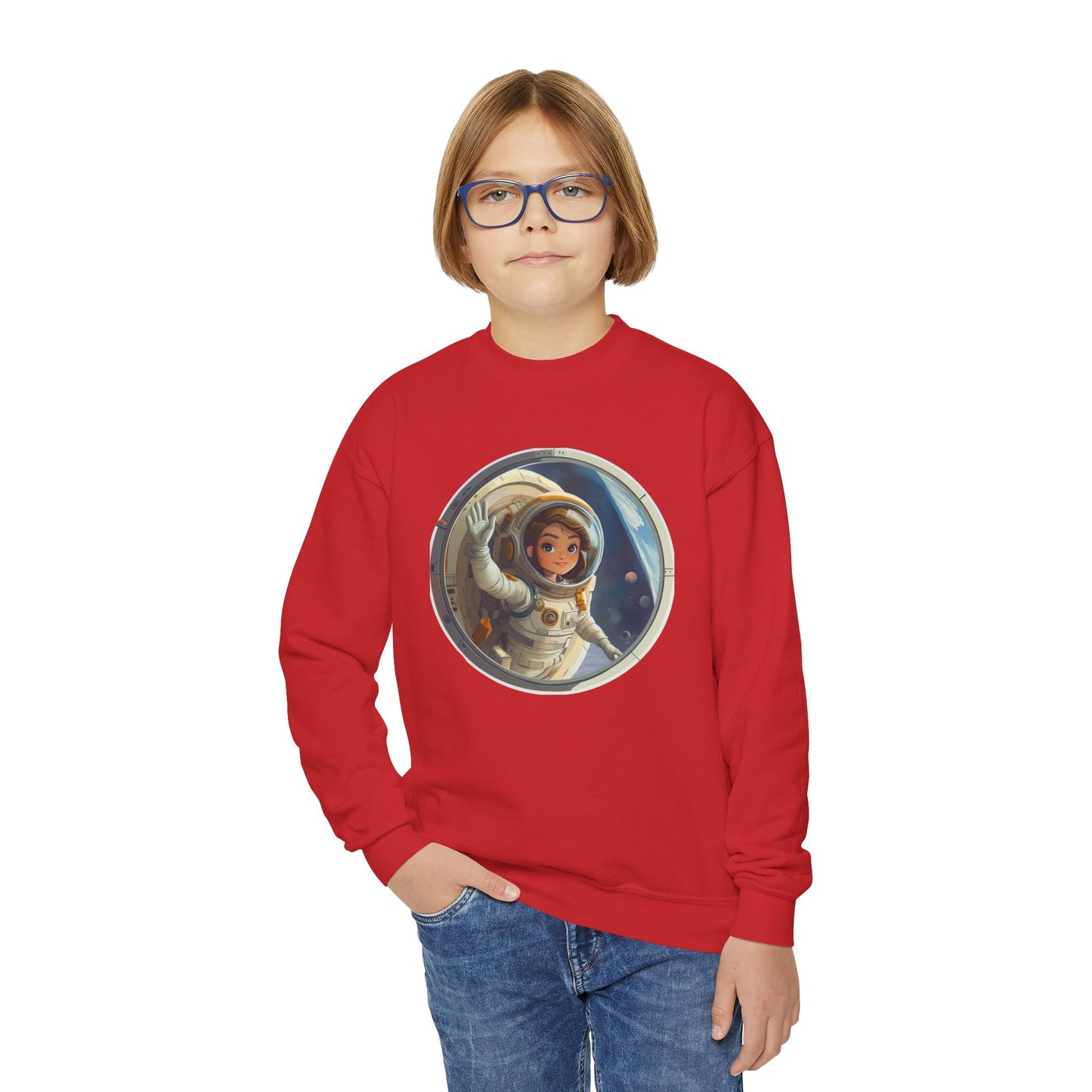 Cosmic Kid design Sweatshirt - Youth Crewneck Sweatshirt