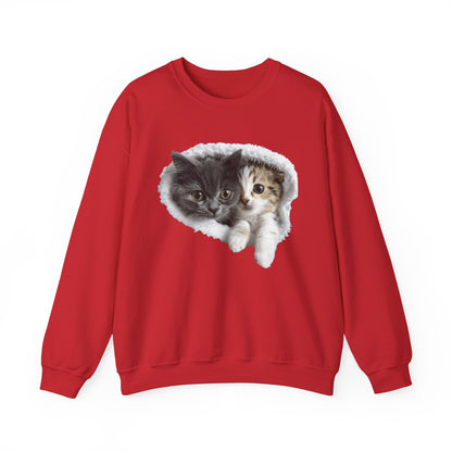 Comfortable crewneck with cat design