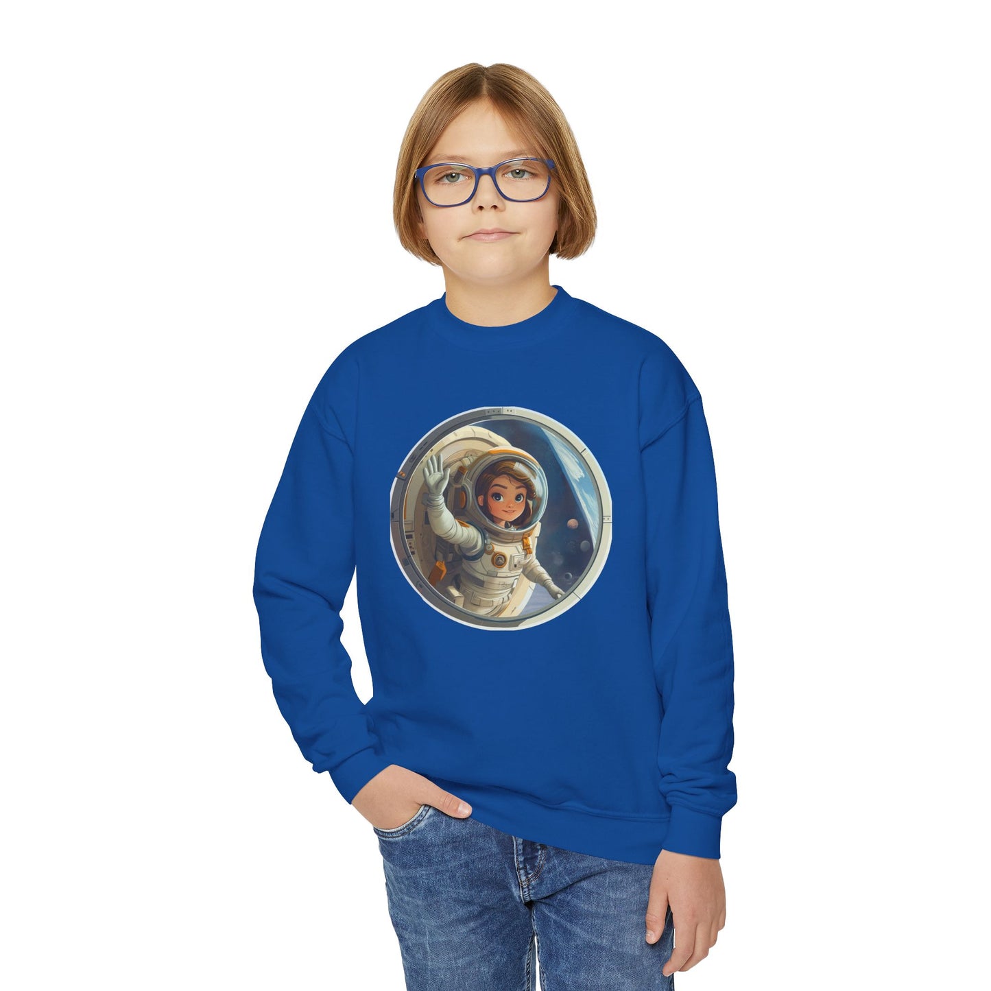 Cosmic Kid design Sweatshirt - Youth Crewneck Sweatshirt