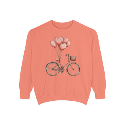 bike-themed sweatshirt