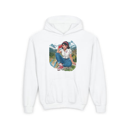 White Hooded sweatshirts for outdoor-loving kids