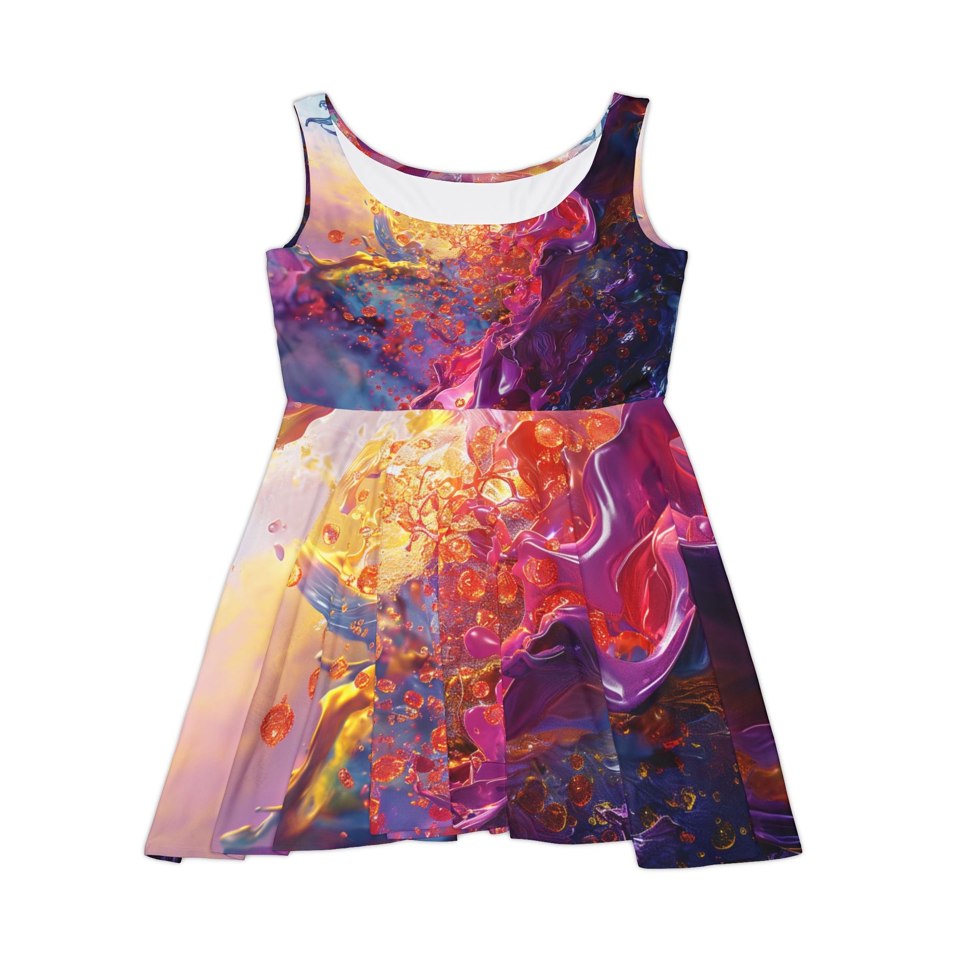 Modern skater dress with 3D visuals