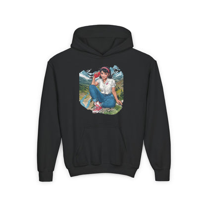 Black Artistic and stylish youth hoodie