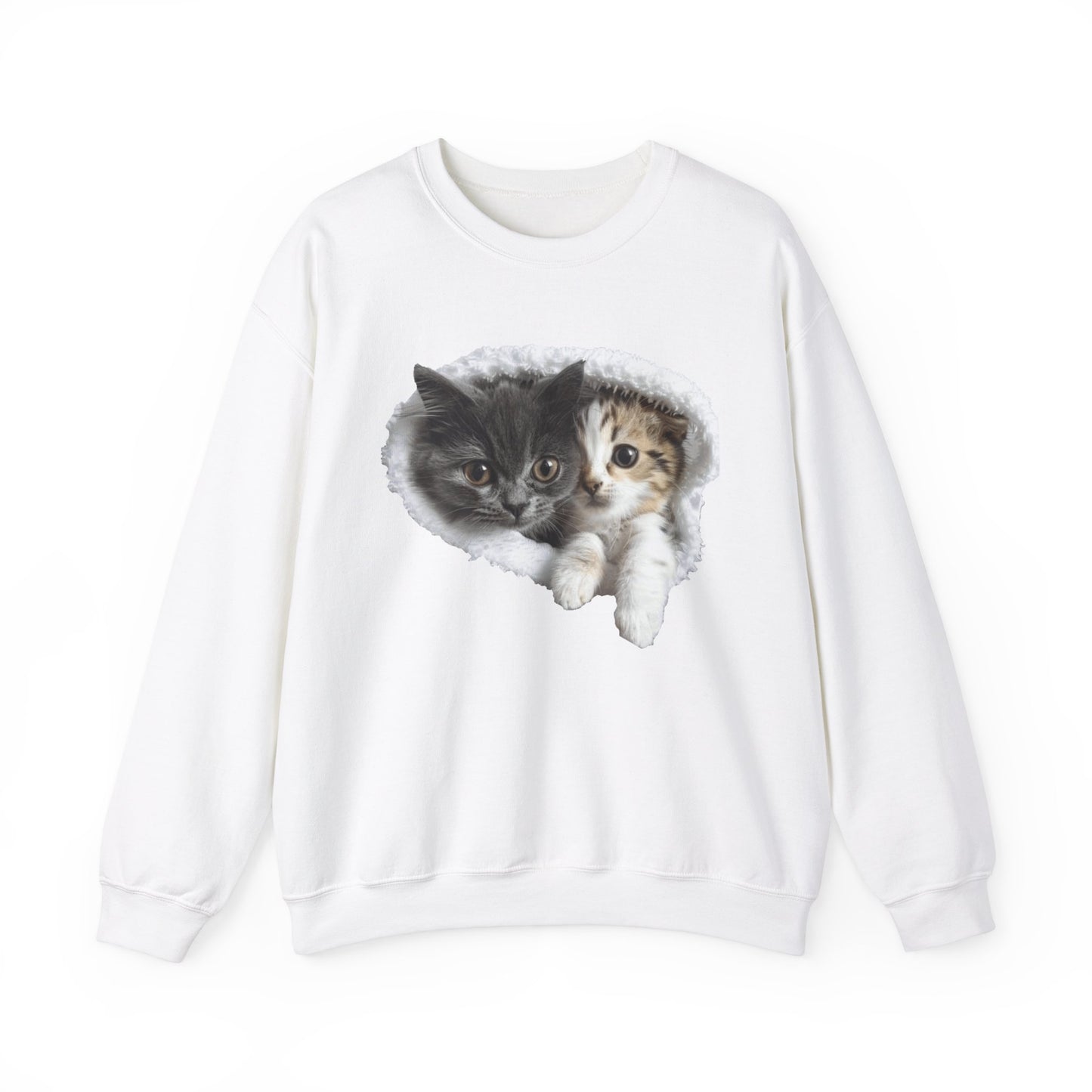 Playful cats crewneck sweatshirt